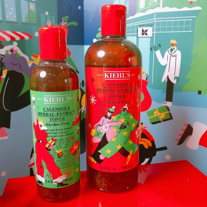 Kiehl’s契爾氏2021聖誕限定版金盞花植物精華化妝水250ml，NT1,450、500ml，NT2,390