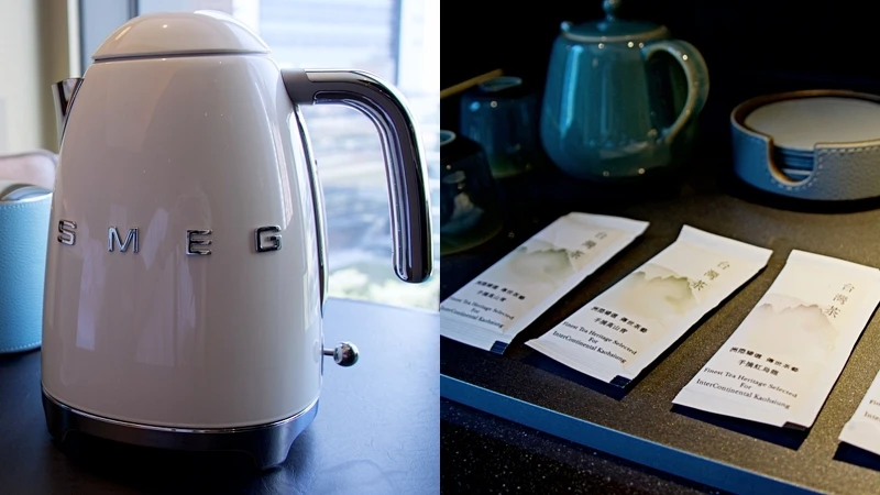 高雄洲際酒店使用SMEG復古電熱水壺