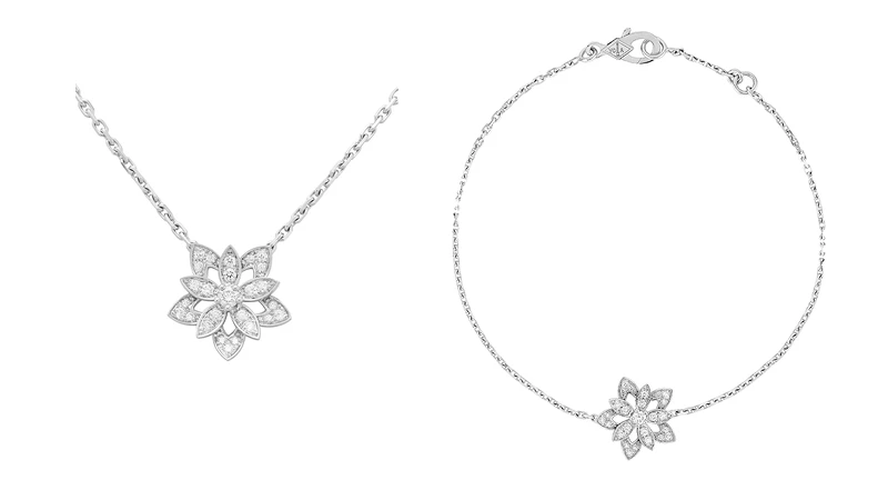 Lotus鏤空吊墜,迷你款式(白K金、鑽石)、Lotus鏤空手鍊,迷你款式(白K金、鑽石) Lotus鏤空吊墜,迷你款式(白K金、鑽石)、Lotus鏤空手鍊,迷你款式(白K金、鑽石)