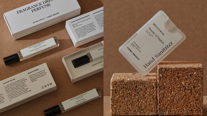 台灣飾品品牌BONNY&READ X 韓國香氛COSMIC MANSION今年第三度推出聯名香氛系列,包括香水與乾洗手。 台灣飾品品牌BONNY&READ X 韓國香氛COSMIC MANSION今年第三度推出聯名香氛系列,包括香水與乾洗手。