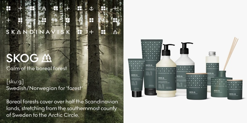 丹麥室內香氛品牌Skandinavisk SKOG挪威森林系列。 丹麥室內香氛品牌Skandinavisk SKOG挪威森林系列。