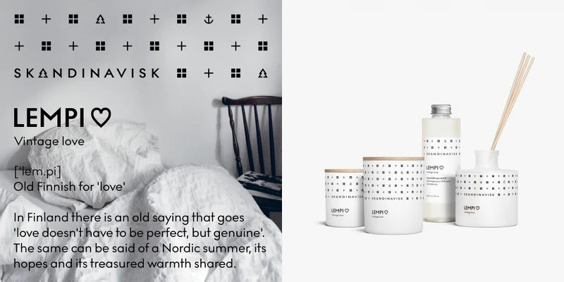 丹麥室內香氛品牌Skandinavisk LEMPI以愛之名系列。 丹麥室內香氛品牌Skandinavisk LEMPI以愛之名系列。
