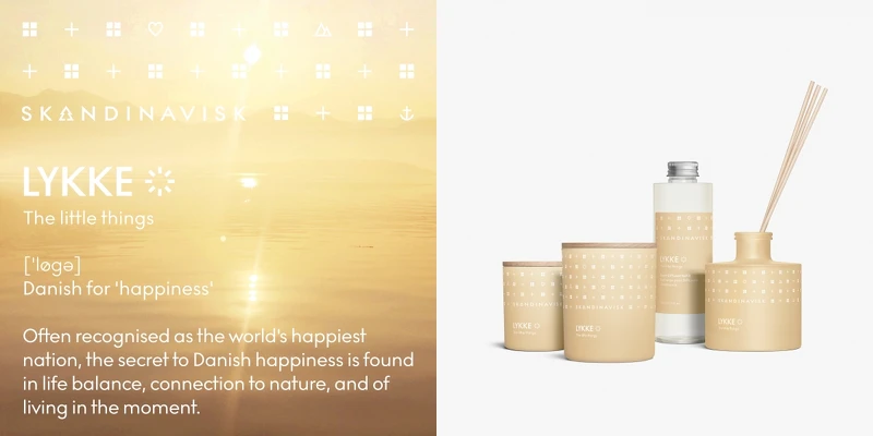 丹麥室內香氛品牌Skandinavisk LYKKE微小的幸福系列。 丹麥室內香氛品牌Skandinavisk LYKKE微小的幸福系列。