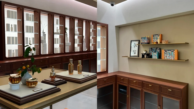 雪花秀韓國北村旗艦店的現代洋房區。 雪花秀韓國北村旗艦店的現代洋房區。