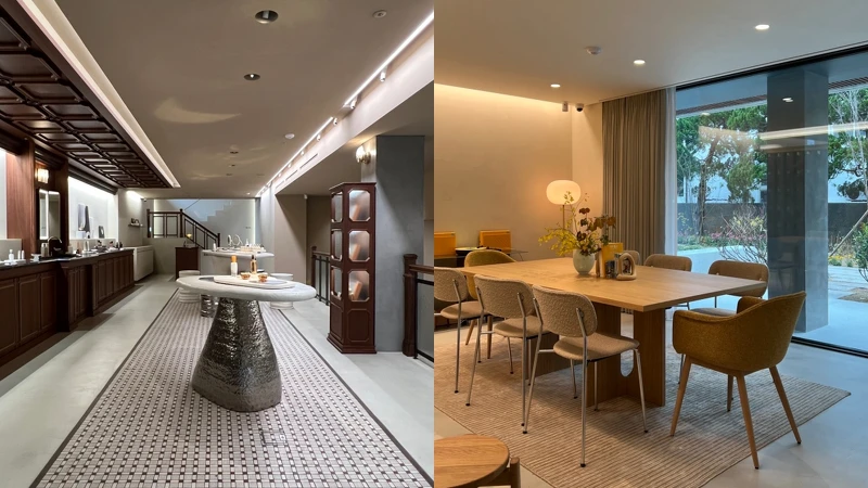 雪花秀韓國北村旗艦店的現代洋房區,右圖為文化沙龍空間。 雪花秀韓國北村旗艦店的現代洋房區,右圖為文化沙龍空間。