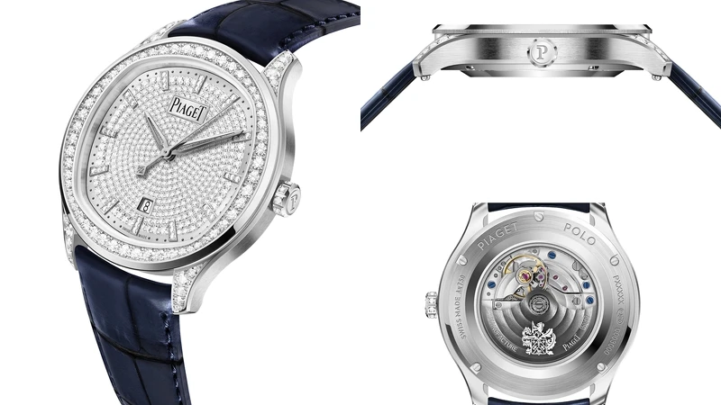 PIAGET Polo系列日期顯示18K白金高級珠寶鑽石腕錶,建議售價NT$1,940,000 PIAGET Polo系列日期顯示18K白金高級珠寶鑽石腕錶,建議售價NT$1,940,000