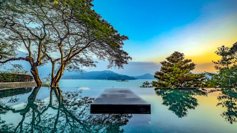 無邊際游泳池最佳拍攝角度