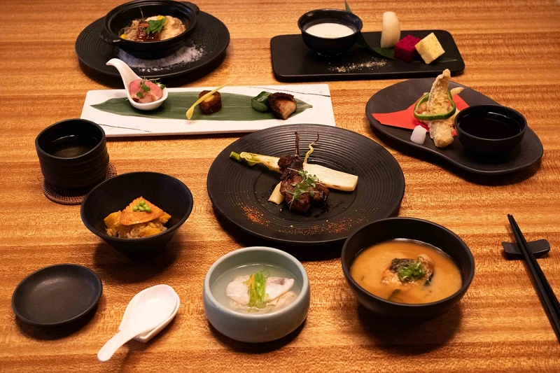 日本料理餐廳「九重花間」養生餐合照