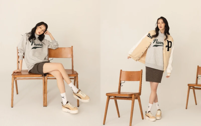 流行系列Puma T高領衫,NT$2,080、流行系列Puma T棒球外套,NT$3,580、Mayze Wns Flannel鞋款,NT$3,280。 流行系列Puma T高領衫,NT$2,080、流行系列Puma T棒球外套,NT$3,580、Mayze Wns Flannel鞋款,NT$3,280。