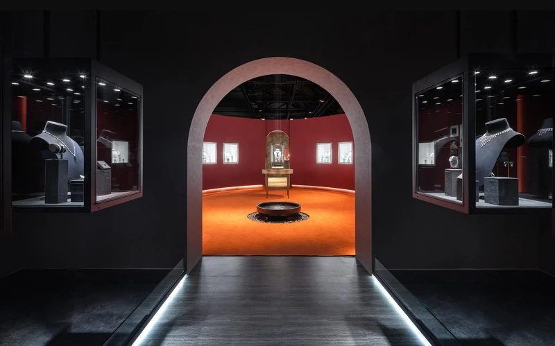 2021 卡地亞頂級珠寶展-「漣漪效應」第一展區展覽空間