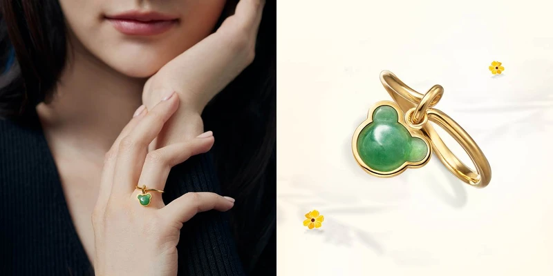 陪伴玉熊戒墜新作,建議售價NT36,000 起 陪伴玉熊戒墜新作,建議售價NT36,000 起