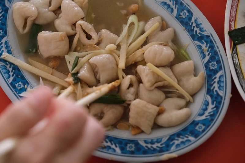 薑絲大腸。 薑絲大腸。