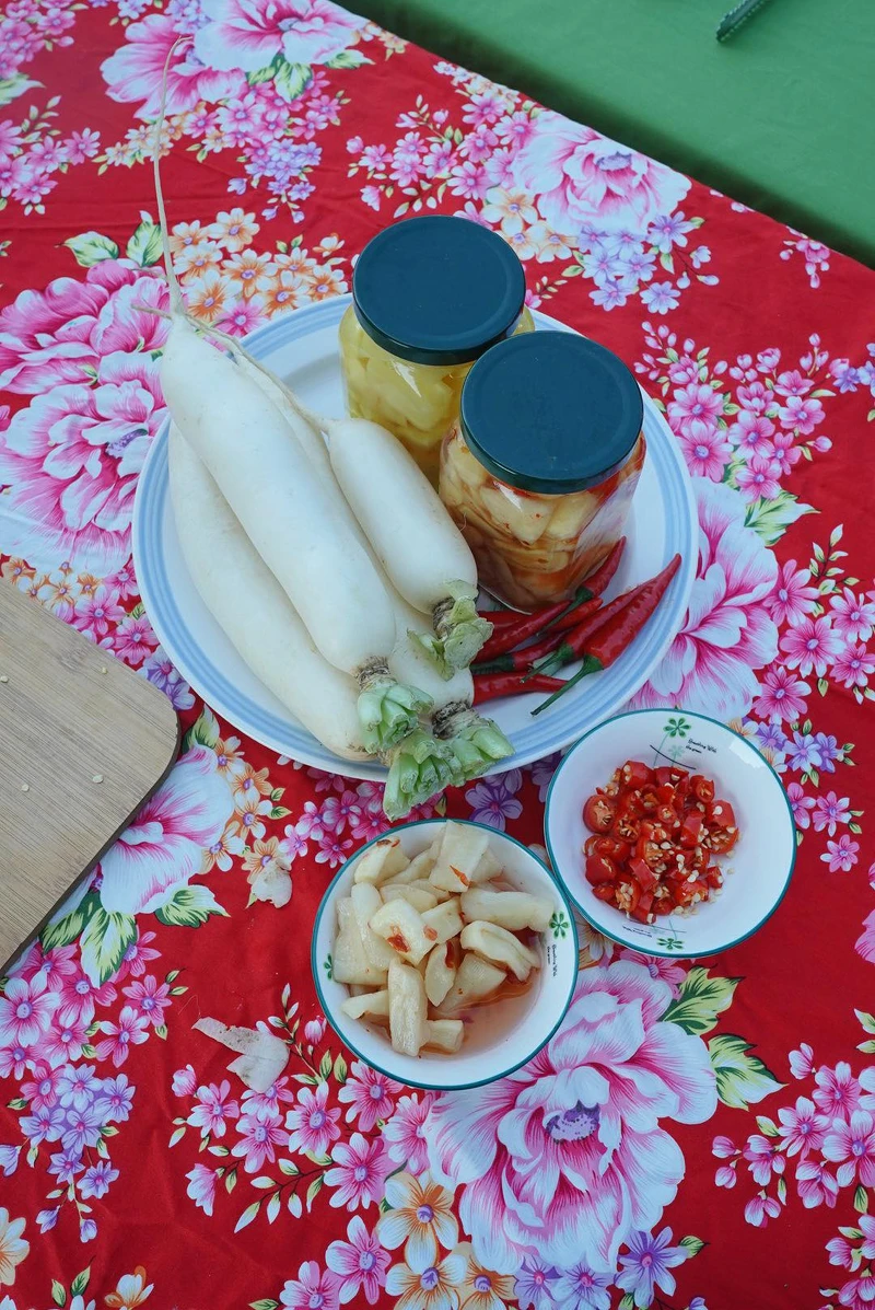 也可預約醃製蘿蔔行程。 也可預約醃製蘿蔔行程。