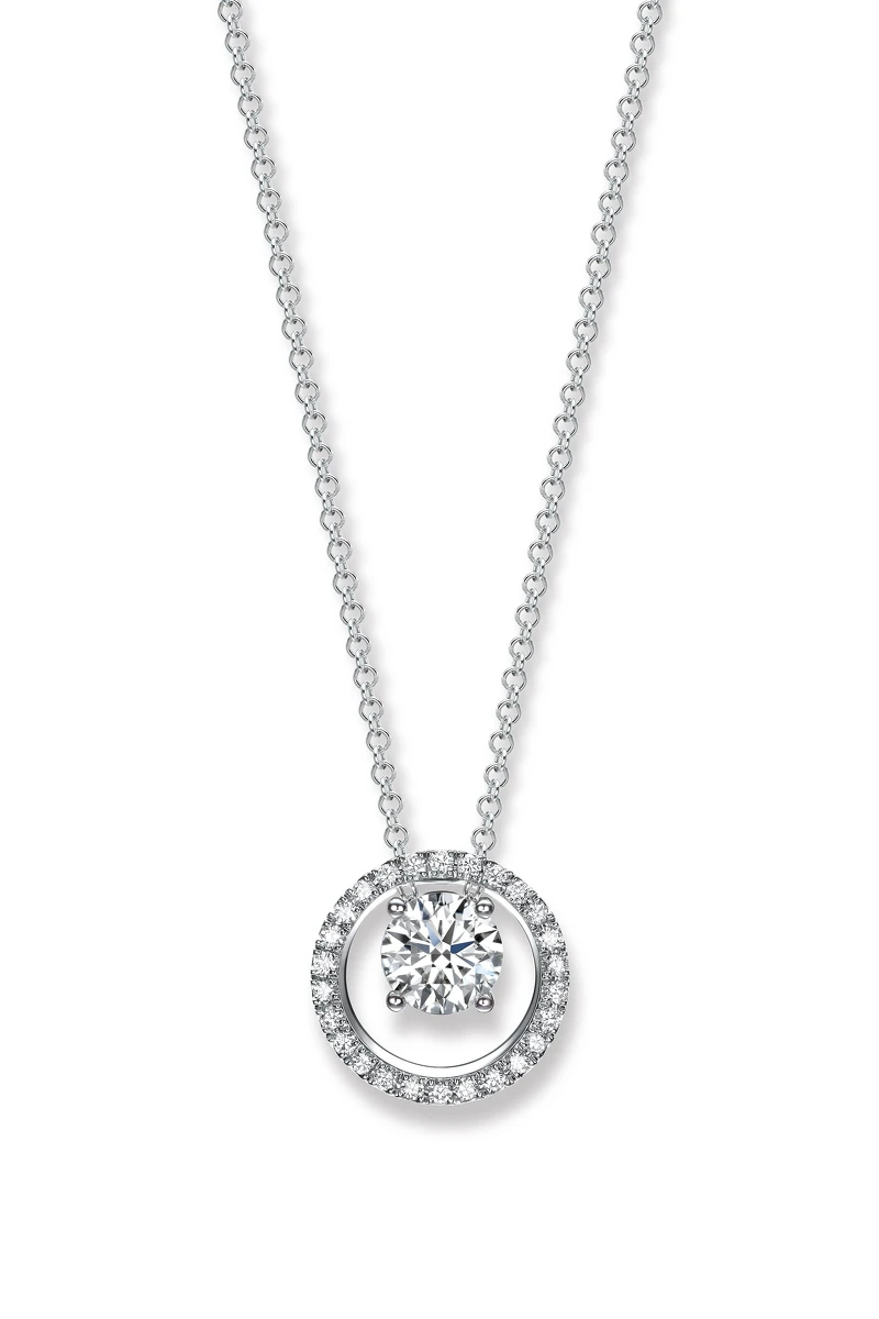點睛品 Infini Love Diamond 光環18K白金鑽石頸鍊 點睛品 Infini Love Diamond 光環18K白金鑽石頸鍊