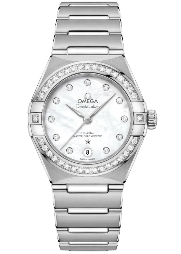 Omega星座系列珍珠母貝面盤女錶 Omega星座系列珍珠母貝面盤女錶