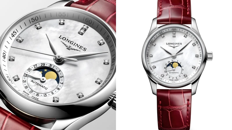 Longines浪琴Master巨擘系列月相珍珠母貝面盤手錶 Longines浪琴Master巨擘系列月相珍珠母貝面盤手錶