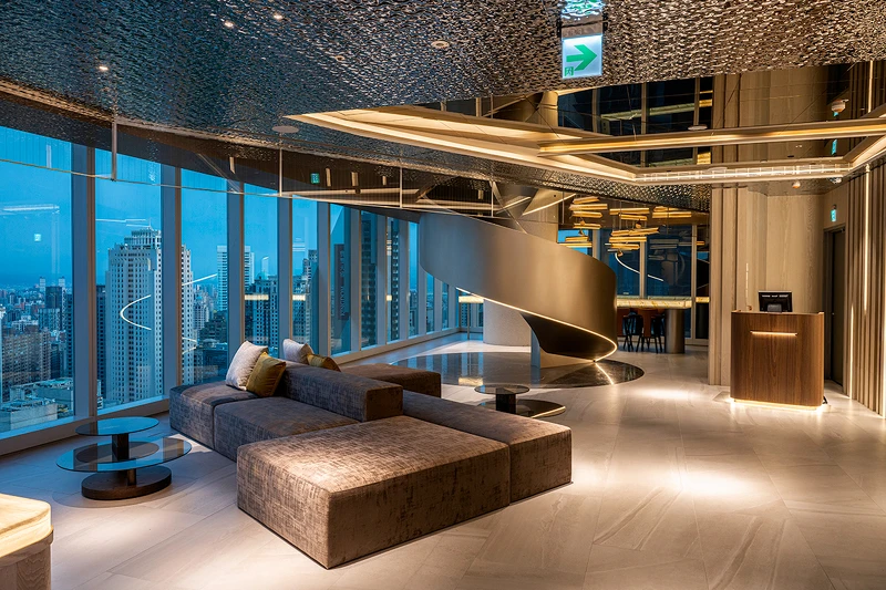 可俯瞰台中市景。 可俯瞰台中市景。