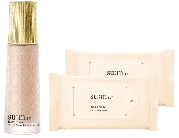 su:m37°甦秘2021雙12持久柔霧粉底組(150ml正貨+20ml*5)，特價NT5,980。