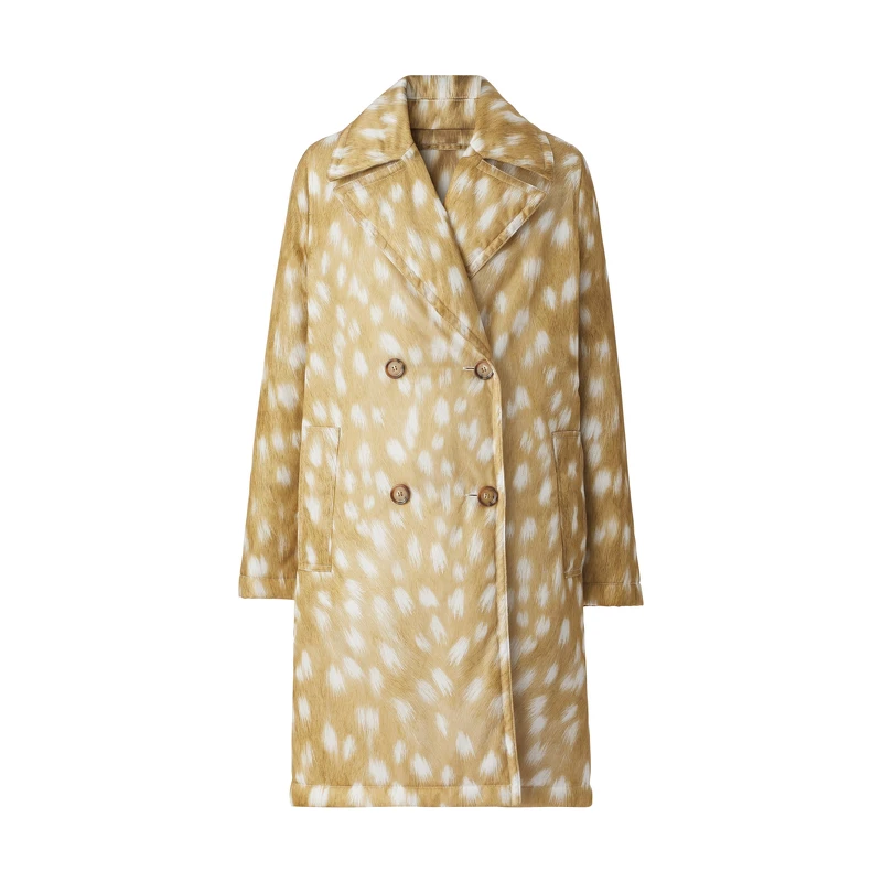 長版動物紋大衣，Burberry，價格店洽。