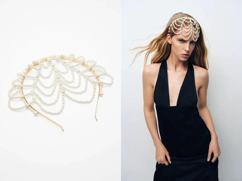 Zara珍珠髮箍,售價NT$890 Zara珍珠髮箍,售價NT$890