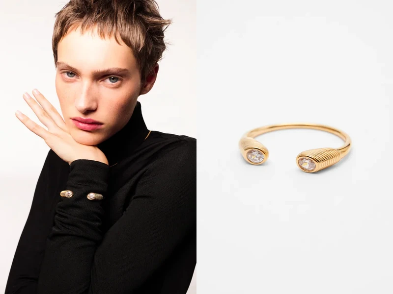 Zara寶石螺旋手鐲,NT$2,490 Zara寶石螺旋手鐲,NT$2,490