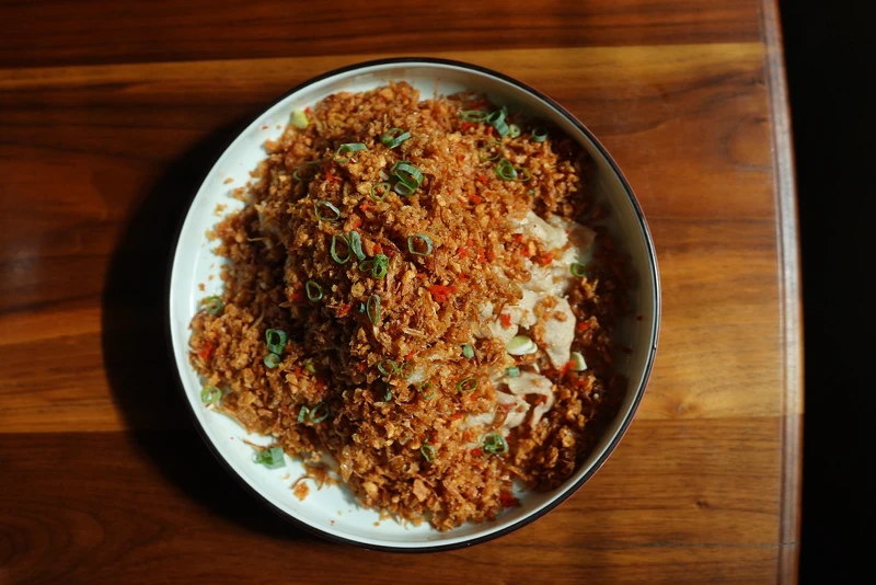 避風塘麻油松阪。