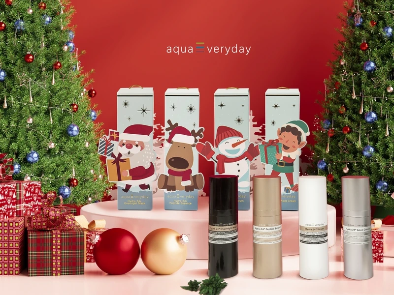aquaEveryday聖誕限定保養禮盒組，NT6,266