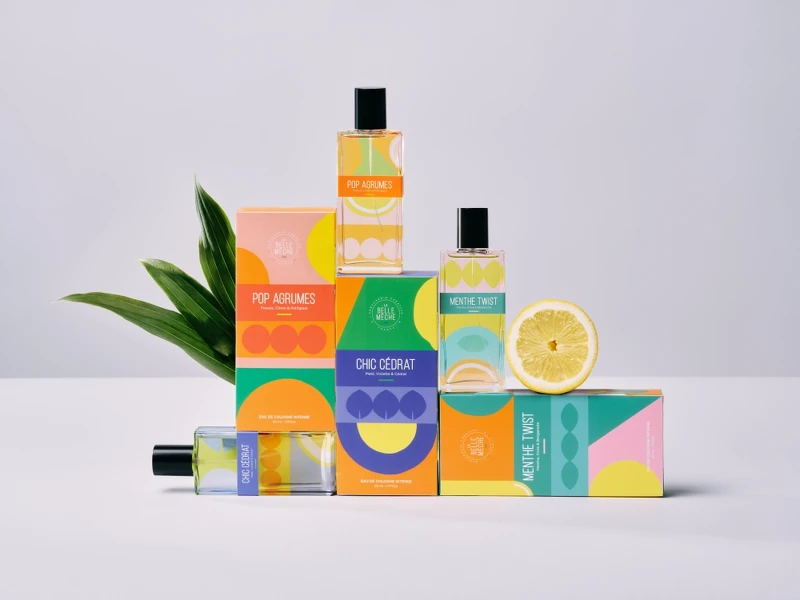 La Belle Mèche 2021年首度推出古龍水系列，以俐落且高彩度的包裝搭配清新感香氣，讓人聯想起南法的溫暖陽光那般的簡單純粹。