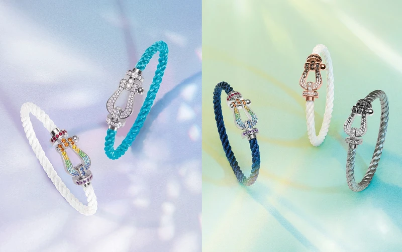 FRED Force 10 Baguette系列珠寶手鍊。 FRED Force 10 Baguette系列珠寶手鍊。