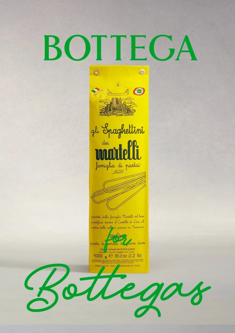 源自1926年的知名手工義大利麵 Pastificio Martelli。 源自1926年的知名手工義大利麵 Pastificio Martelli。