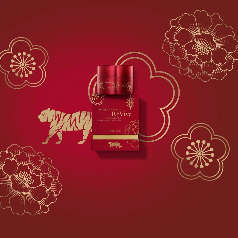 RéVive賦活晚安眼膜花團錦簇迎金虎限量版形象圖。 RéVive賦活晚安眼膜花團錦簇迎金虎限量版形象圖。