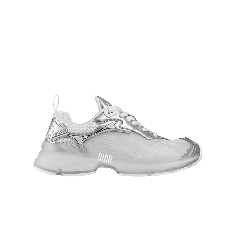Dior Vibe銀色皮革網眼運動鞋,NT37,000 Dior Vibe銀色皮革網眼運動鞋,NT37,000