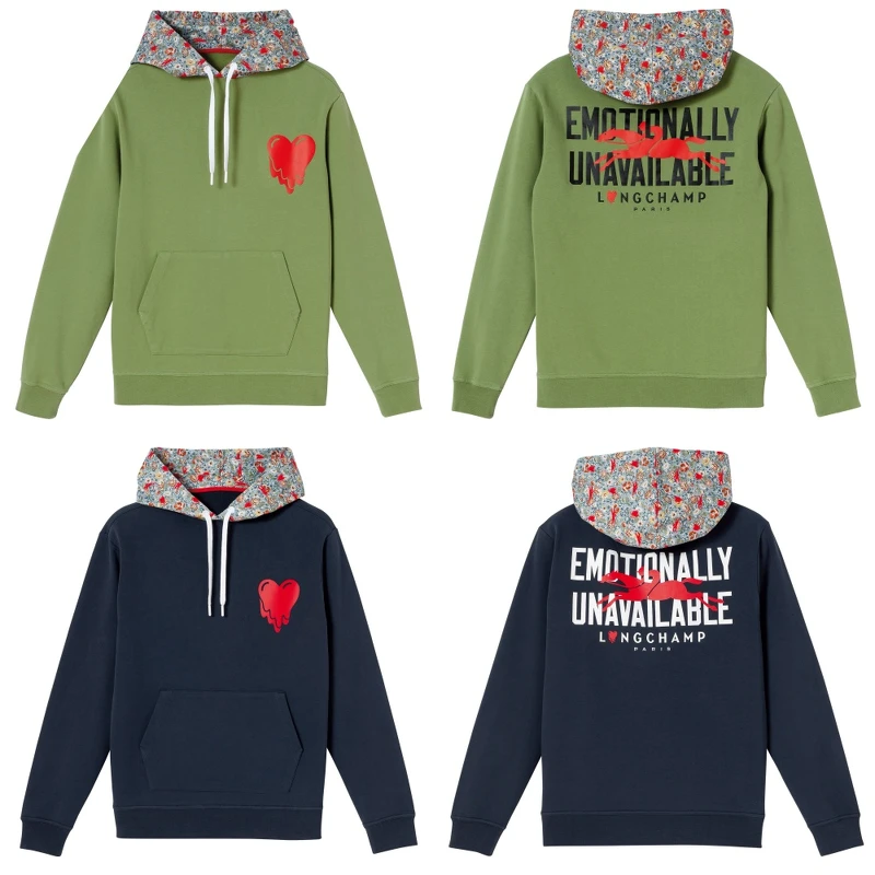 Longchamp x EU 聯名系列Logo連帽衫，售價NT$10,600