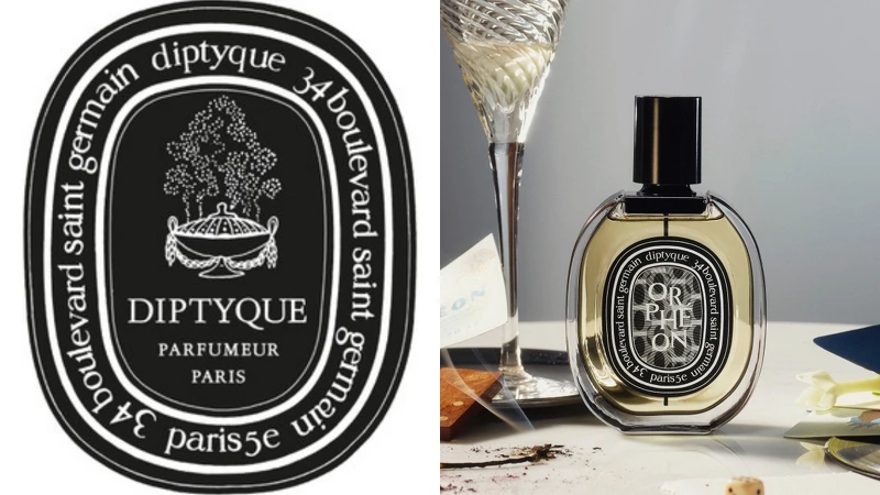 diptyque經典的橢圓形標籤。 diptyque經典的橢圓形標籤。