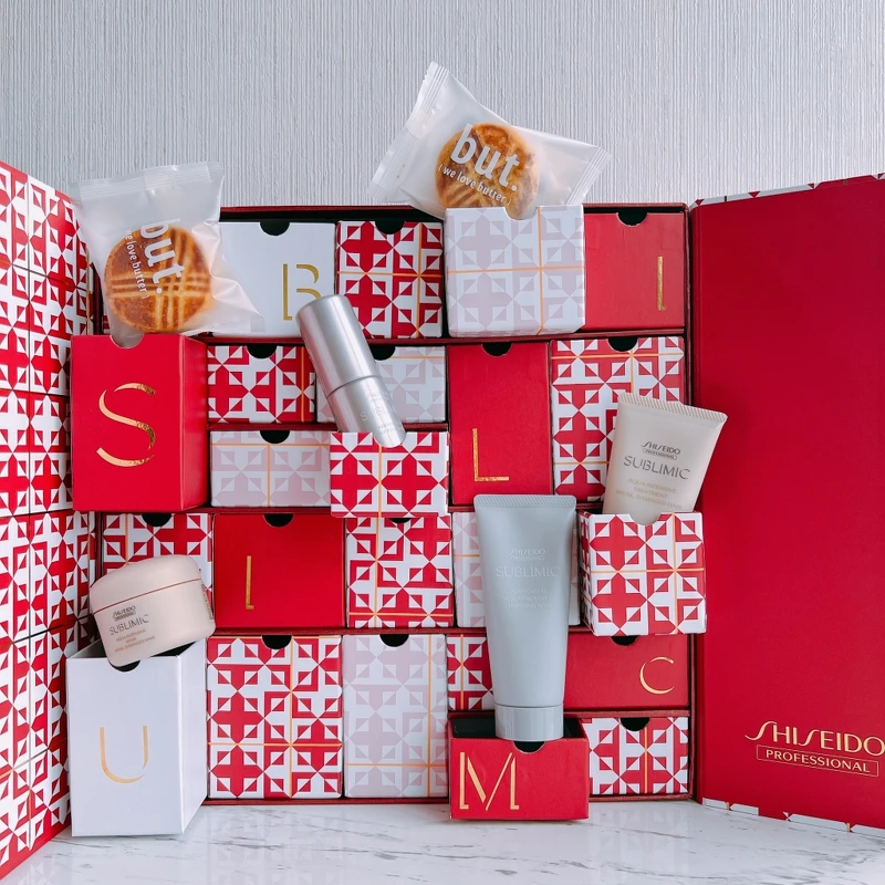 資生堂專業美髮feat but. we love butter金燦時刻歲末禮盒內容物示意。 資生堂專業美髮feat but. we love butter金燦時刻歲末禮盒內容物示意。