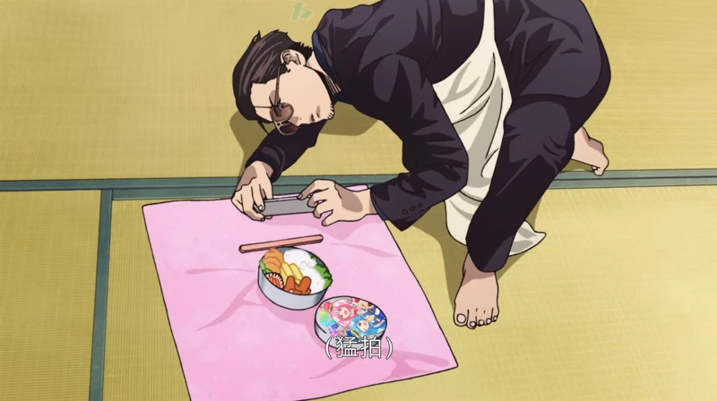 ▲▼《極道主夫》的阿龍外表凶狠，但家務一流，連可愛的便當都會做，而且做好還要自己拍照上傳IG。（圖／Netflix）