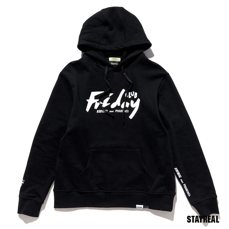 Stay Real X PHANTACi周五俱樂部聯名帽T(黑),NT2,600 Stay Real X PHANTACi周五俱樂部聯名帽T(黑),NT2,600