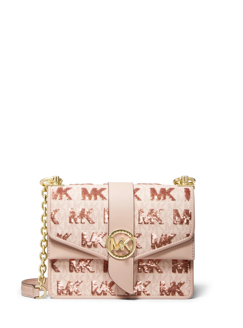 Michael Kors Greenwich印花鏈帶包,售價NT$18,700 Michael Kors Greenwich印花鏈帶包,售價NT$18,700