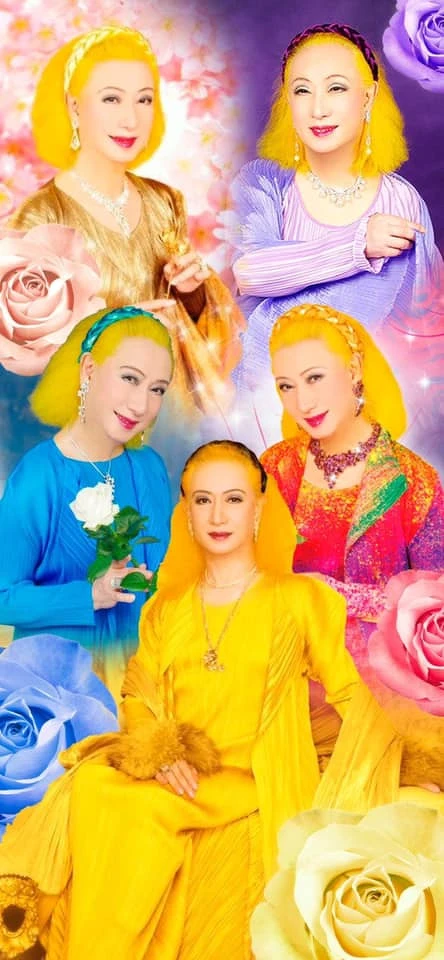 美輪明宏桌布五福臨門款 Photo/地表最強敗犬FB 美輪明宏桌布五福臨門款 Photo/地表最強敗犬FB