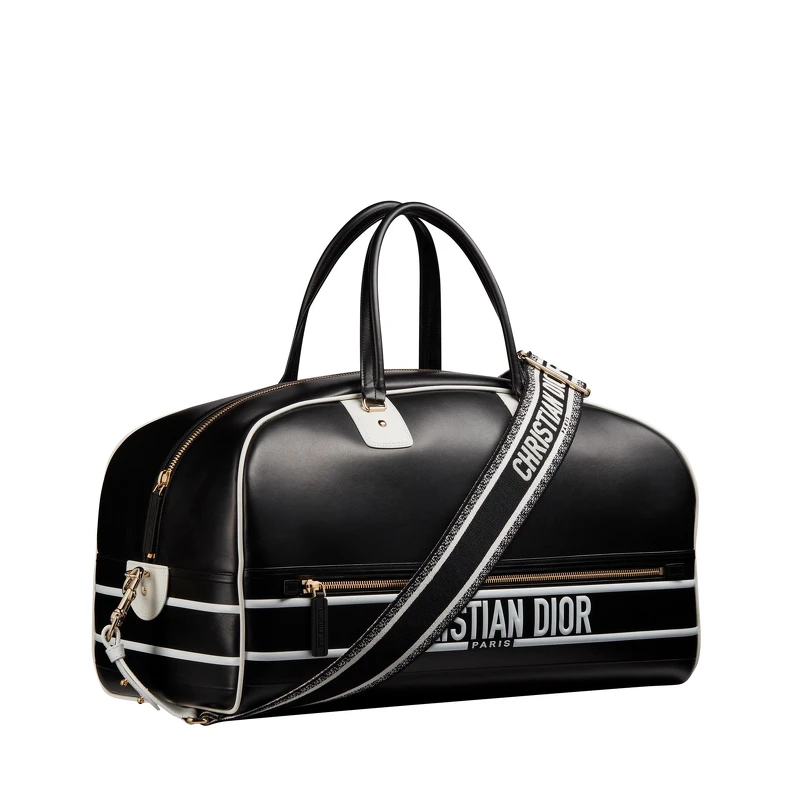 Dior Vibe Zip Bowling 黑色小牛皮大型提包，NT$190,000