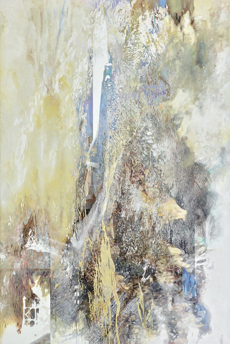 尊彩藝術中心,王建文,希望的繼承,油彩、畫布,145.5×97cm,2021年。