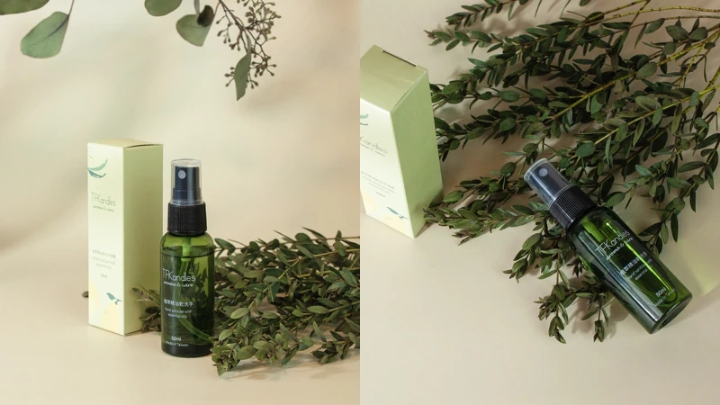 TFKandles植萃精油乾洗手噴霧(織品適用)，NT198起(原價NT219起(圖/Pinkoi提供)。