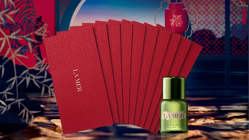 LA MER海洋拉娜遠東竹北店的虎釀金運紅包組+濃縮精華露15ml。 LA MER海洋拉娜遠東竹北店的虎釀金運紅包組+濃縮精華露15ml。