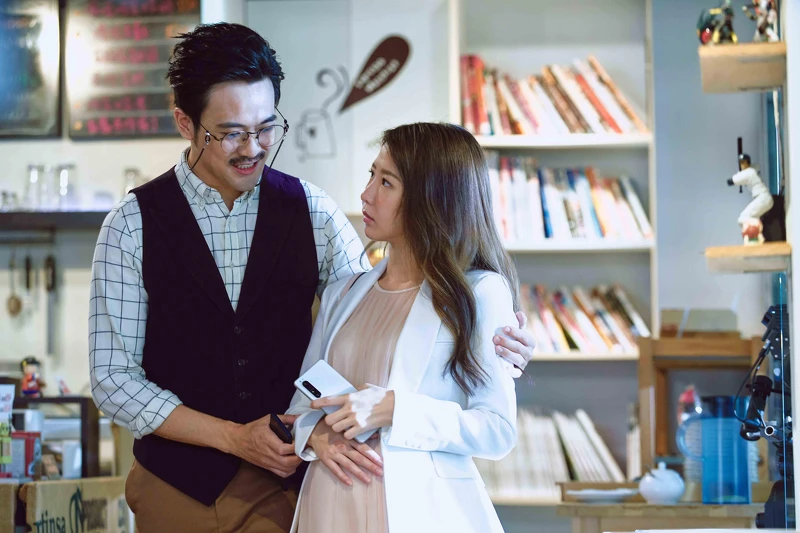 《無神之地不下雨》「智慧之神」顏毓麟（左）和「梳理女神」郭書瑤角色深受觀眾喜愛