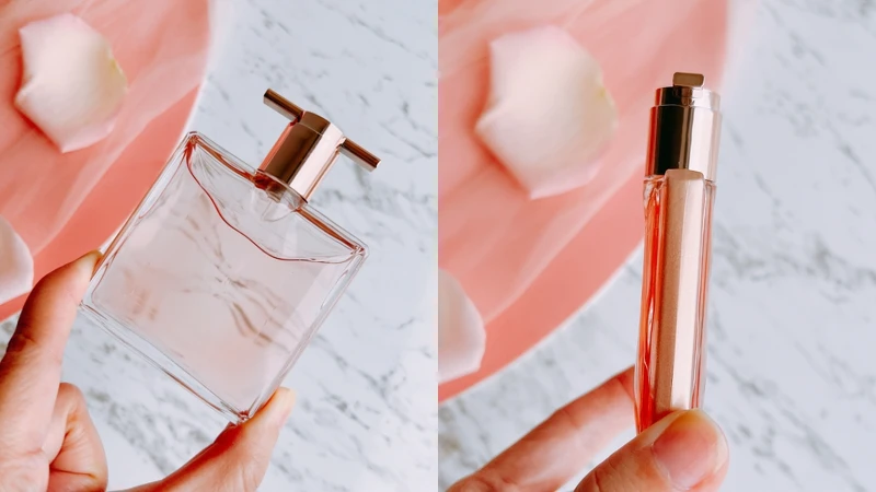 蘭蔻IDOLE唯我香水極薄瓶身時尚耀眼。