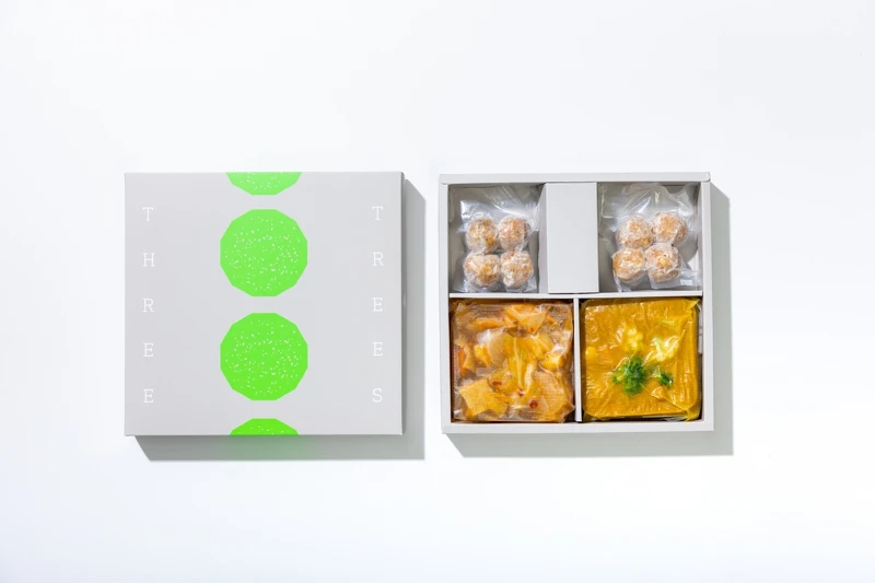 「丰土植地」獅子頭年菜禮盒。 「丰土植地」獅子頭年菜禮盒。