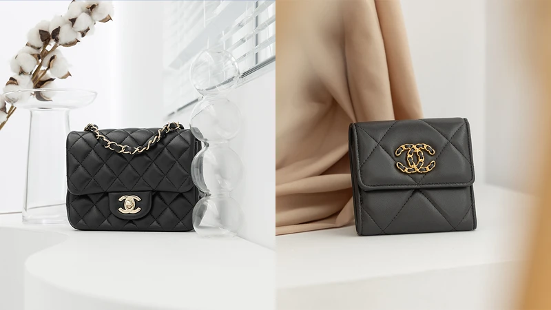  Chanel Coco 17 羊皮款、Chanel 19 短夾 