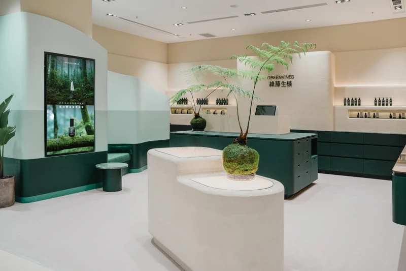 綠藤生機遠百竹北店店景。 綠藤生機遠百竹北店店景。