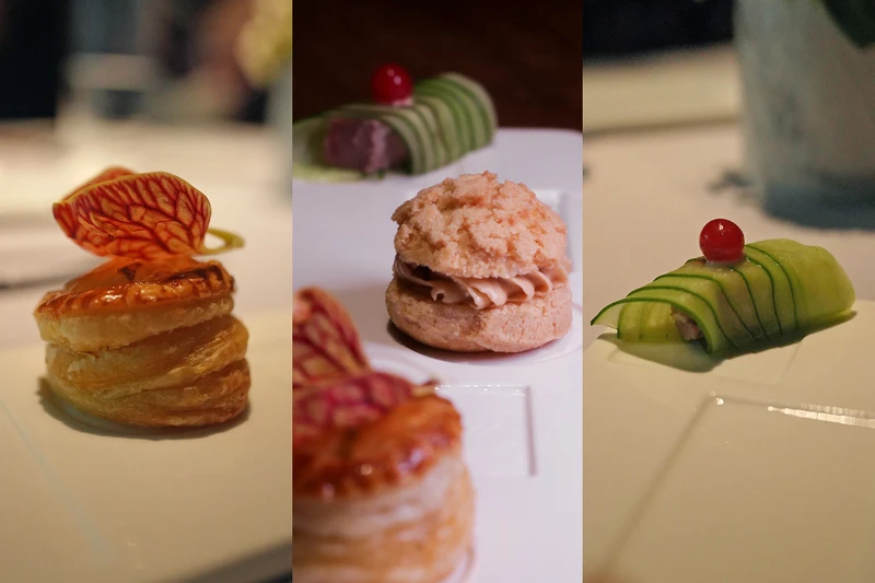 法式和牛抹醬|迷你酥皮燉牛肉派|花生醬和牛肉脯泡芙。 法式和牛抹醬|迷你酥皮燉牛肉派|花生醬和牛肉脯泡芙。