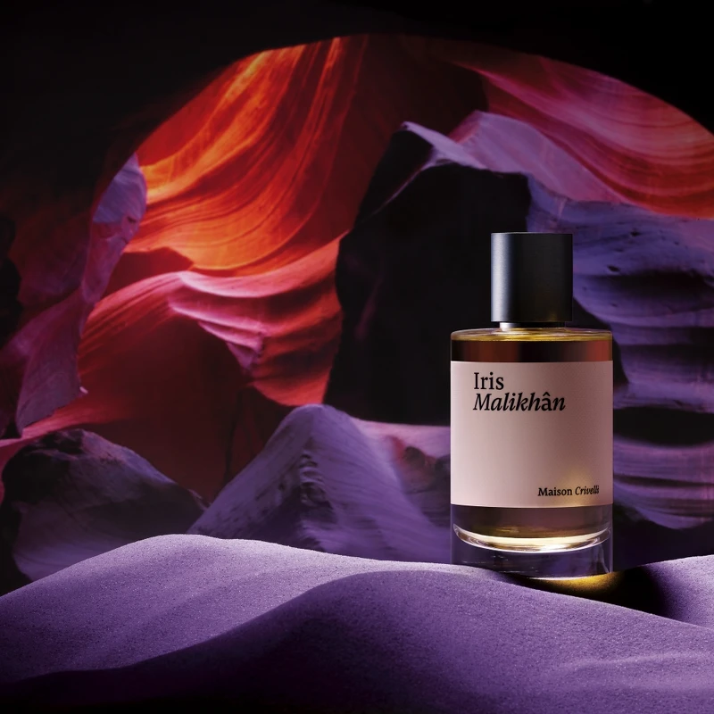 Maison Crivelli Iris Malikhan荒漠青鳶淡香精30ml，NT3,000、100ml，NT6,800